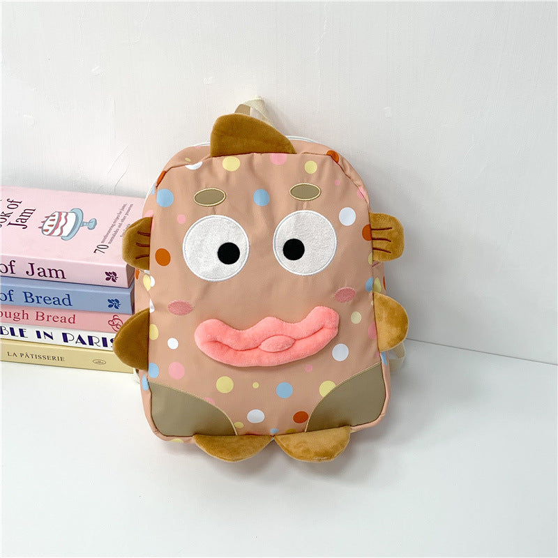 Cute Cartoon Character Plush Backpack