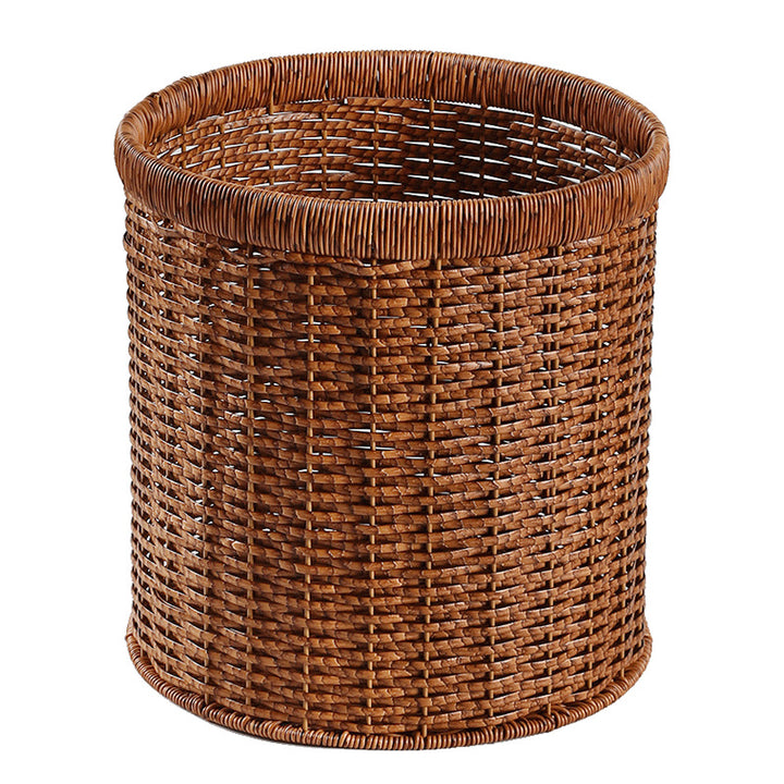 Handcrafted Natural Wicker Storage Bin Bowlift