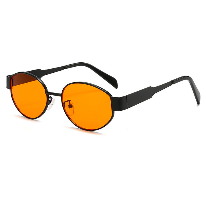 Fashionable oversized sunglasses with metal frame Bowlift