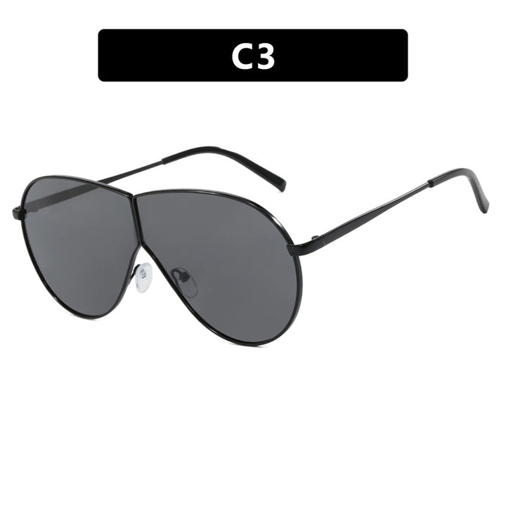 Women's pilot sunglasses with elegant golden frame and blue lenses Bowlift