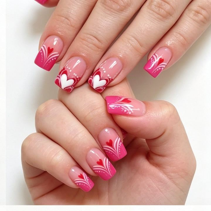 Artificial nails with modern night motif Bowlift