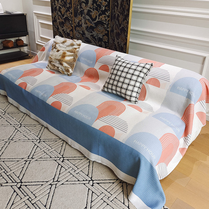 Cozy Geometric Pattern Throw Blanket