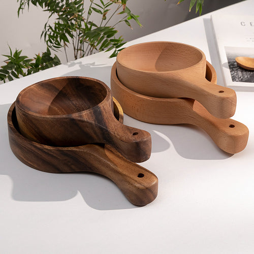 Handcrafted wooden ladle Bowlift