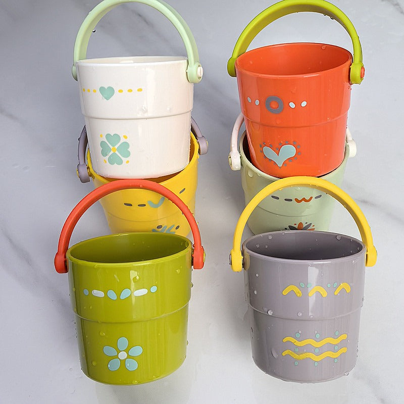 Unisex colorful storage bucket with ergonomic handle Bowlift