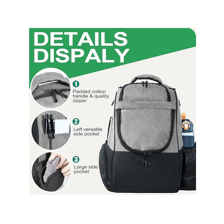 Discgolf Backpack with Special Compartments for Frisbees and Drinks Bowlift