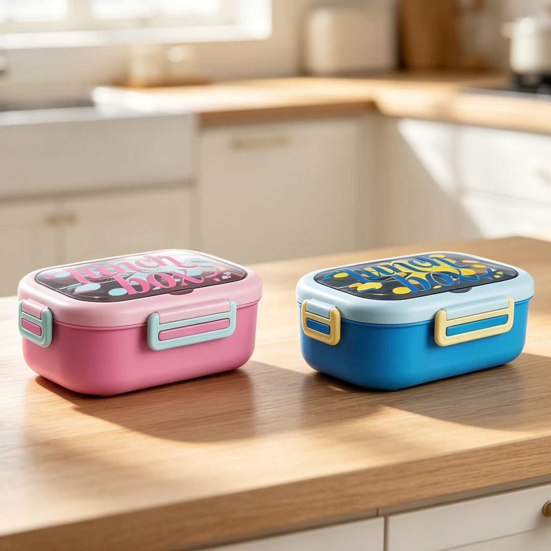 Playful Dual-Compartment Lunch Box