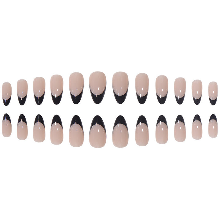 Glossy Natural-Shape Press-On Nails Bowlift
