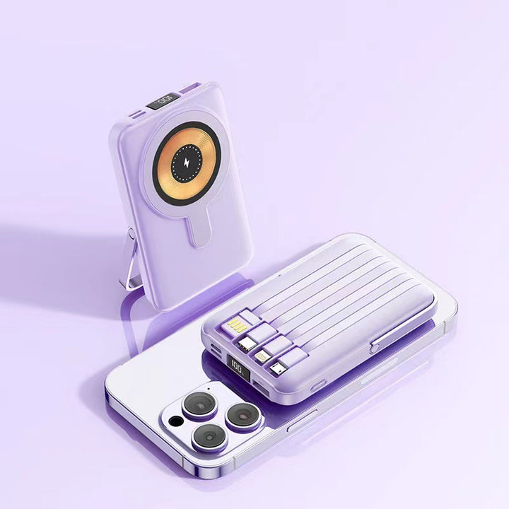 Portable Wireless Powerbank with Integrated Stand Bowlift