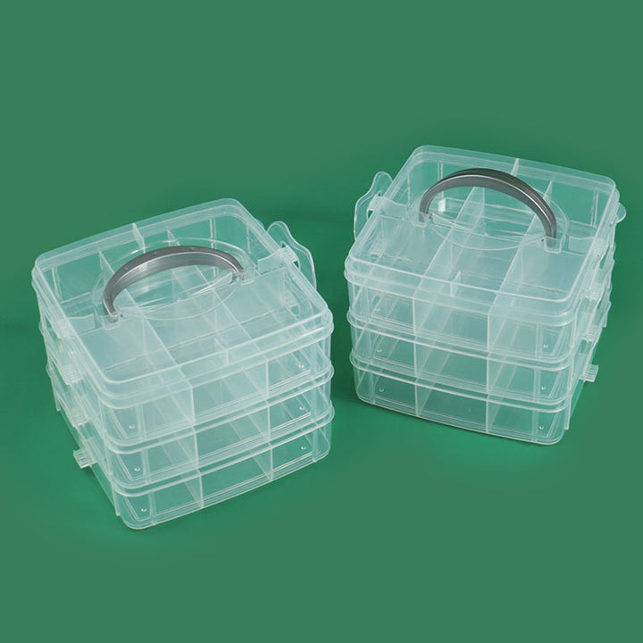 Multi-Compartment Durable Craft Storage Box Bowlift