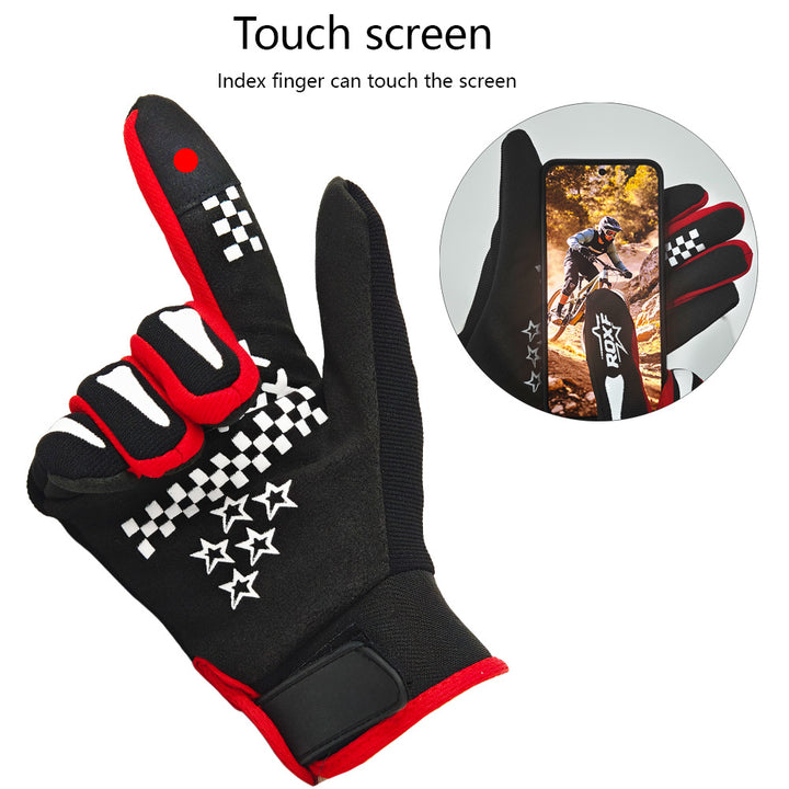Skeleton Print Lightweight Full-Finger Cycling Gloves Bowlift