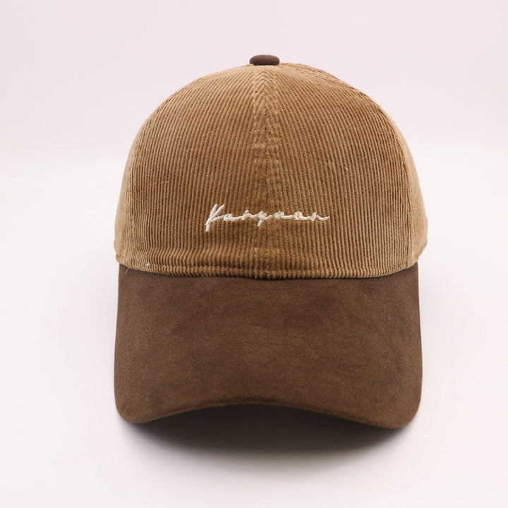 Unisex Textured Corduroy Baseball Cap Bowlift