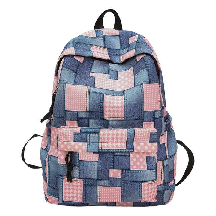 Backpack in Creative Patchwork Design Bowlift