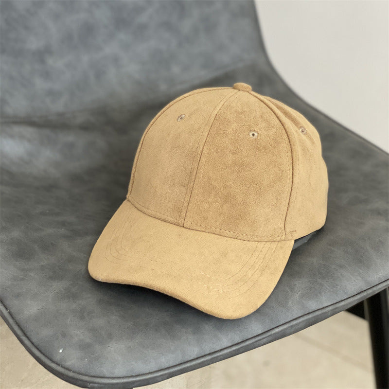 Men's Suede Texture Classic Cap Bowlift
