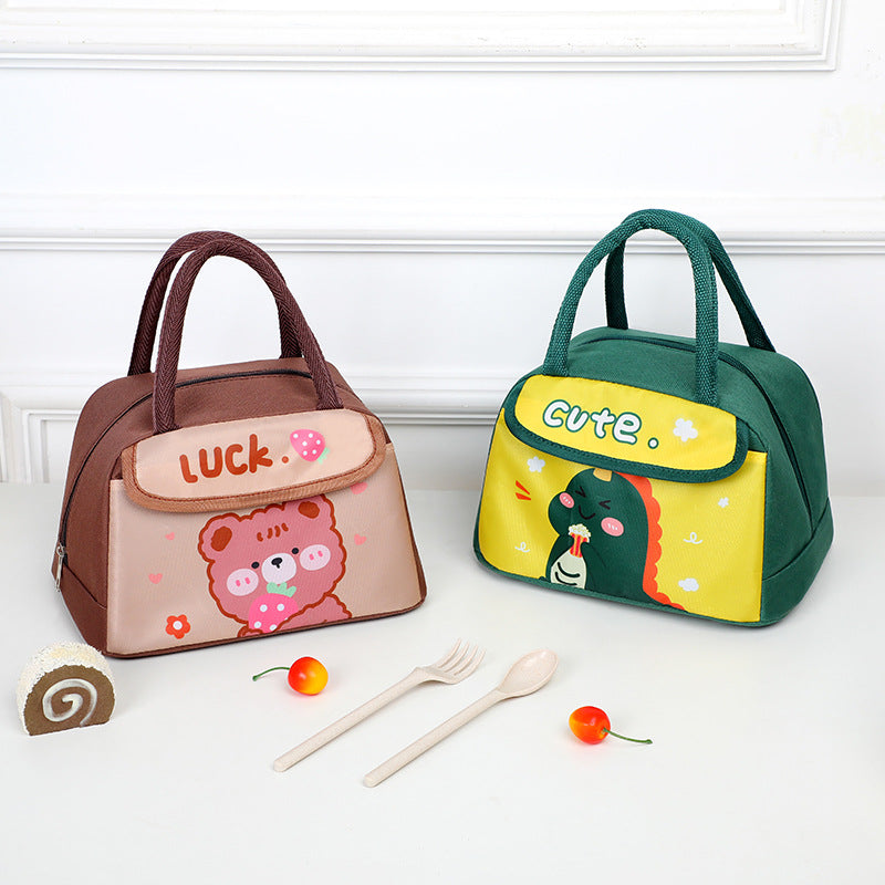 Cute Animal Character Insulated Lunch Bag