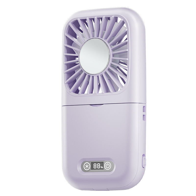 Unisex Portable Handheld Cooling Fan with LED Display Bowlift