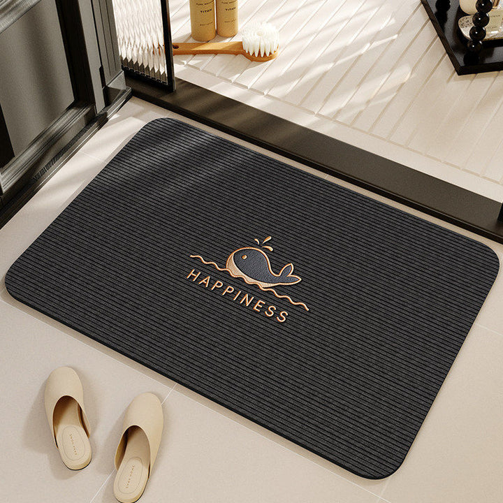 Whale-Themed Front Door Mat