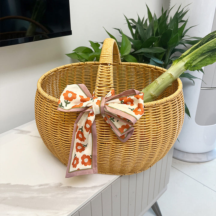 Handcrafted Woven Utility Storage Basket Bowlift