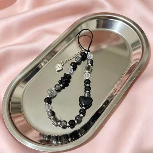 Heart-Themed Beaded Necklace Bowlift