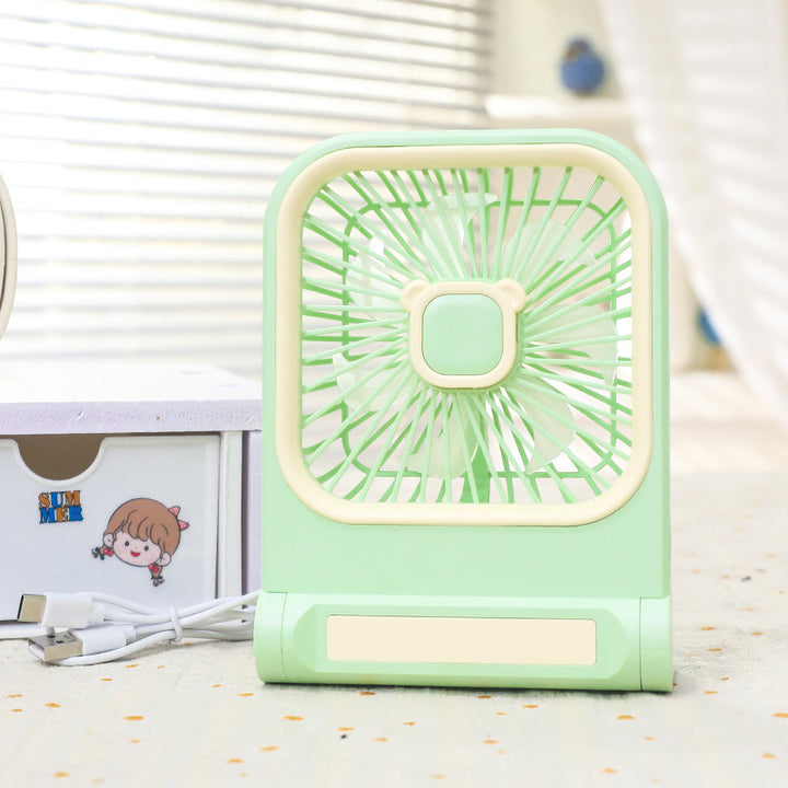 Women's Portable Fan with Cat Ears Bowlift