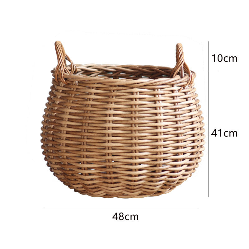 Handwoven basket with practical handles Bowlift