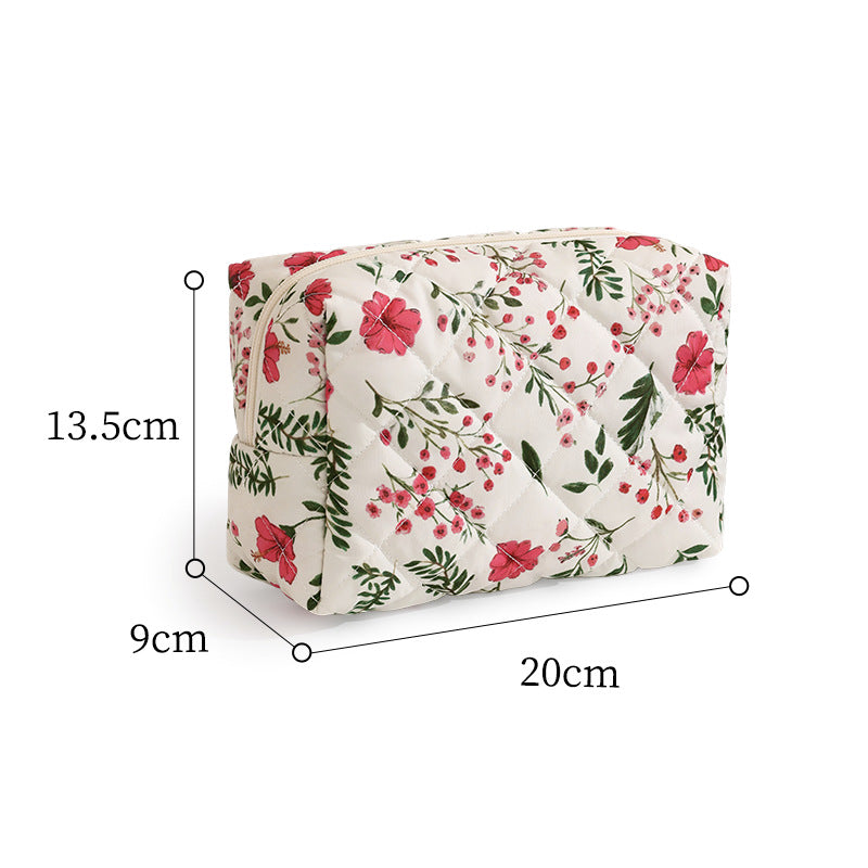 Quilted Leopard Print Makeup Case Bowlift
