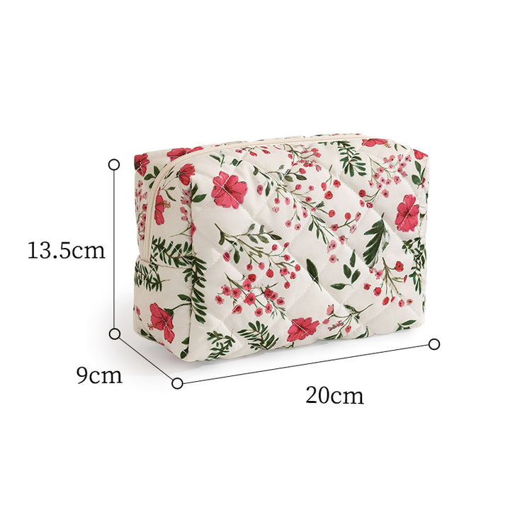 Quilted Leopard Print Makeup Case Bowlift