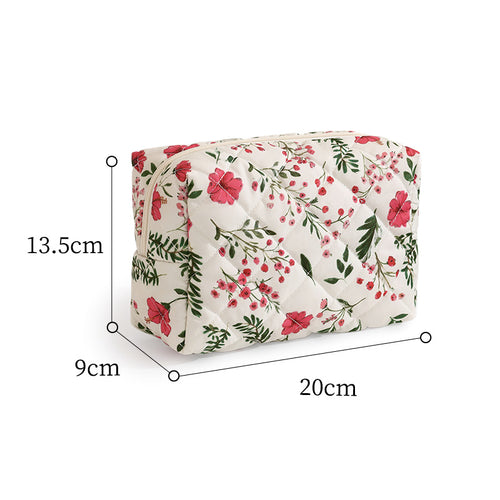 Quilted Leopard Print Makeup Case Bowlift
