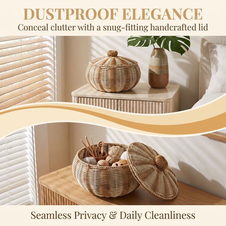 Stylish basket with lid Bowlift