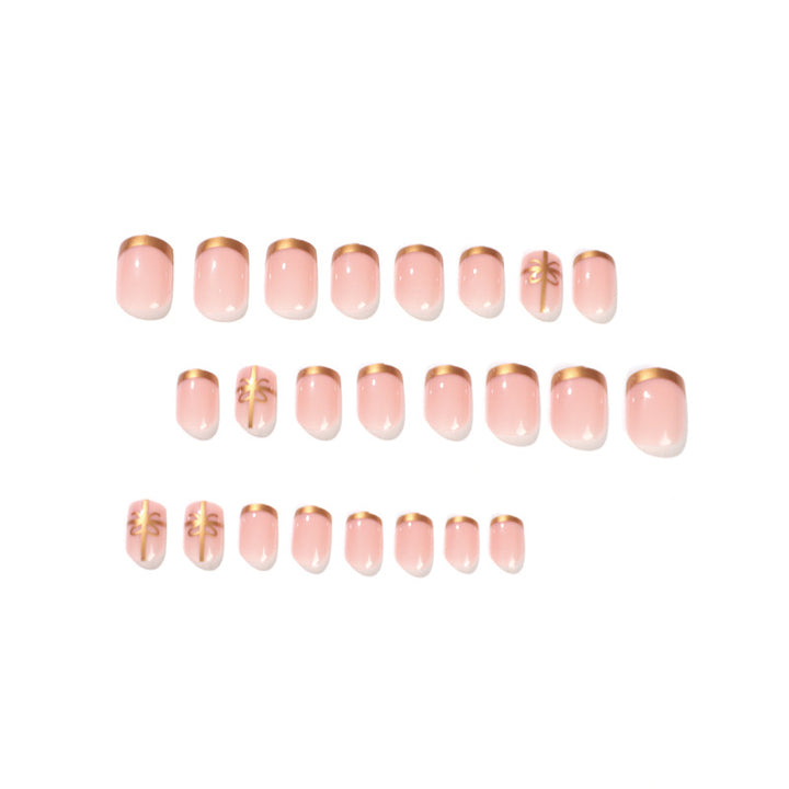 Elegant nail design with gold accents Bowlift