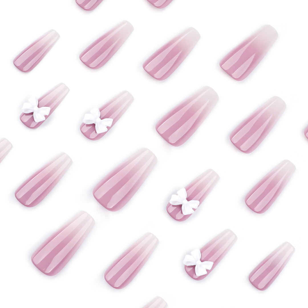 Artful acrylic nails with elegant butterfly design Bowlift