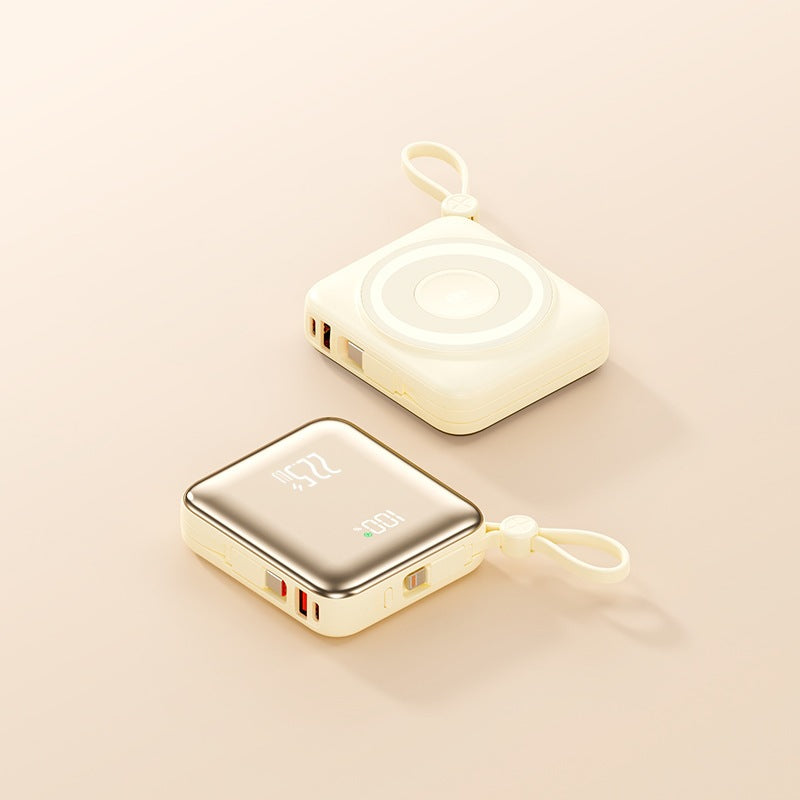 Portable Wireless Power Bank with Smart Charging Function and LCD Display Bowlift