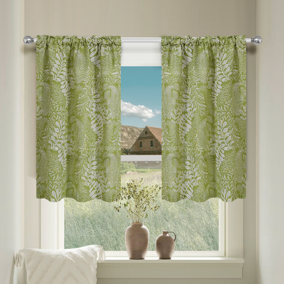 Botanical Print Window Curtain