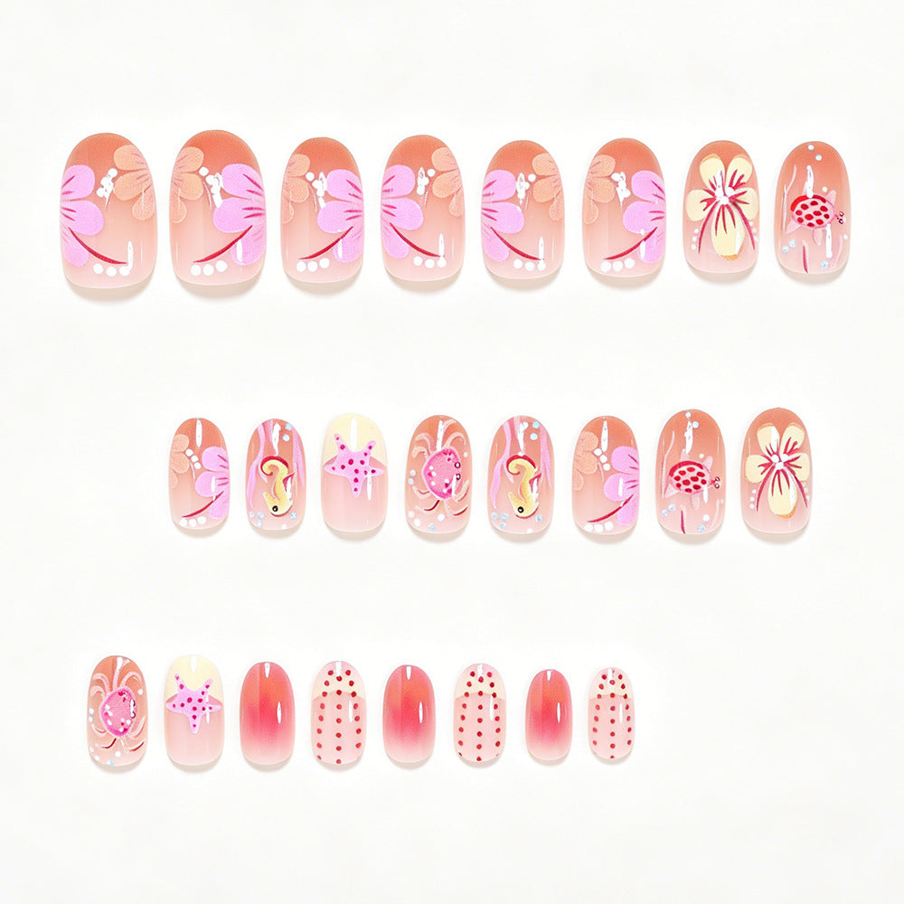 Artistic Ocean-Inspired Nail Art Bowlift