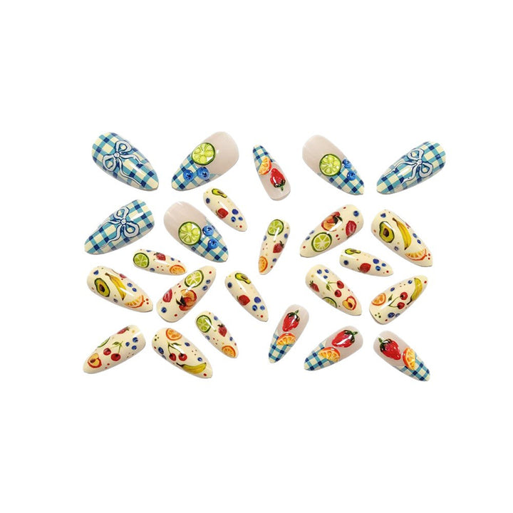 Creative Nail Design Set with Fruit Motifs Bowlift