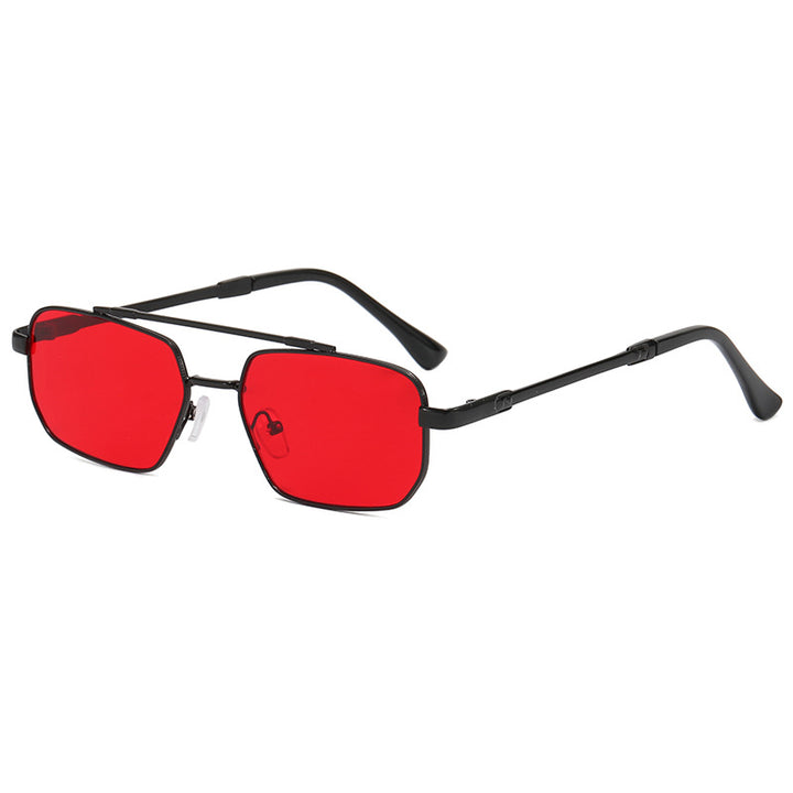 Women's fashionable geometric glasses with lightweight metal frame Bowlift