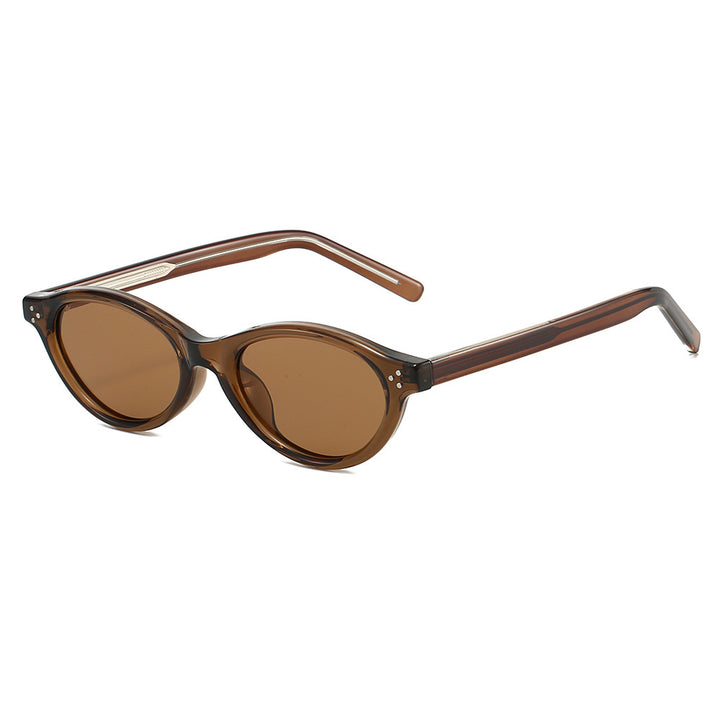 Women Cat-Eye Sunglasses with elegant, transparent frame and UV400 protection Bowlift