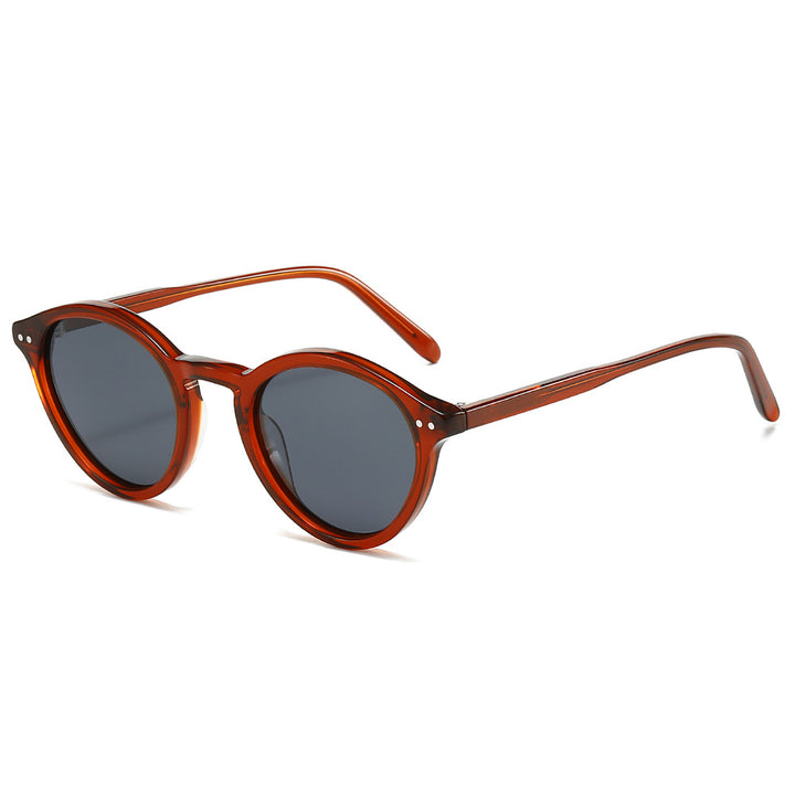 Women's fashionable sunglasses with trendy round lenses and stylish frame Bowlift