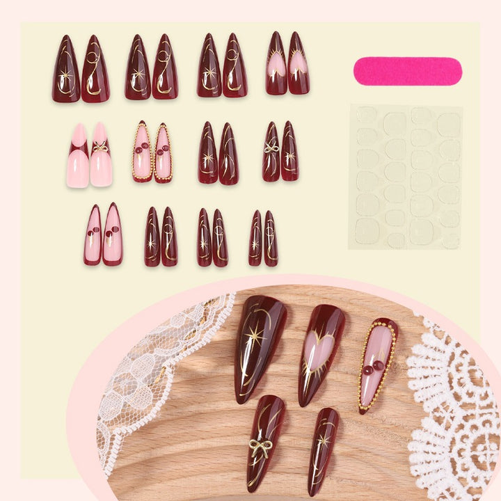 Creative nail art set with glitter accents and elegant decorations Bowlift