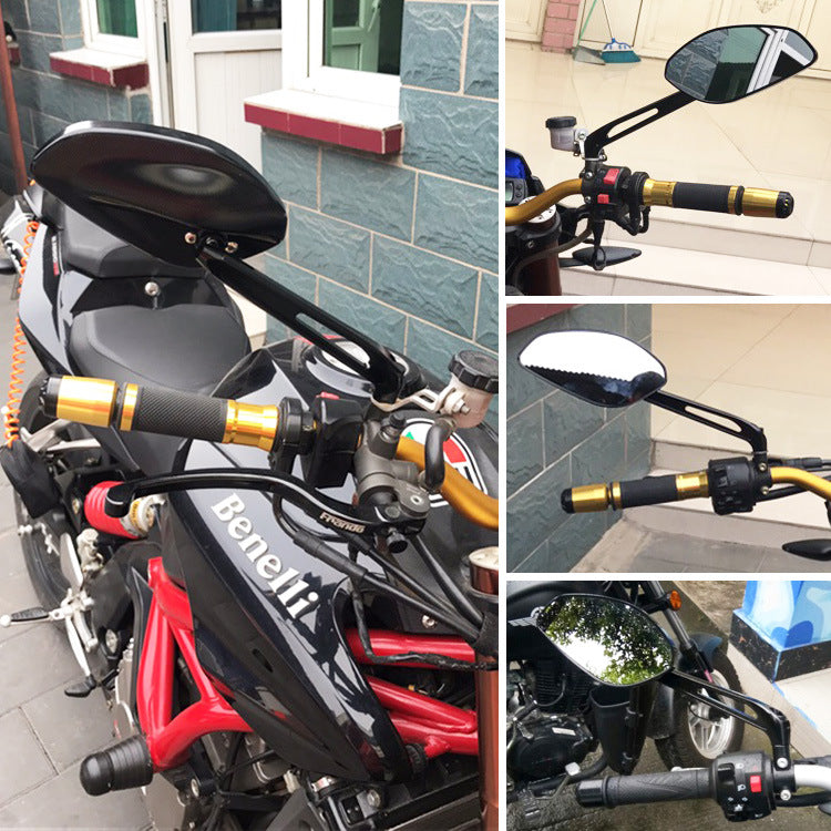 High-Definition Motorcycle Rearview Mirrors Bowlift
