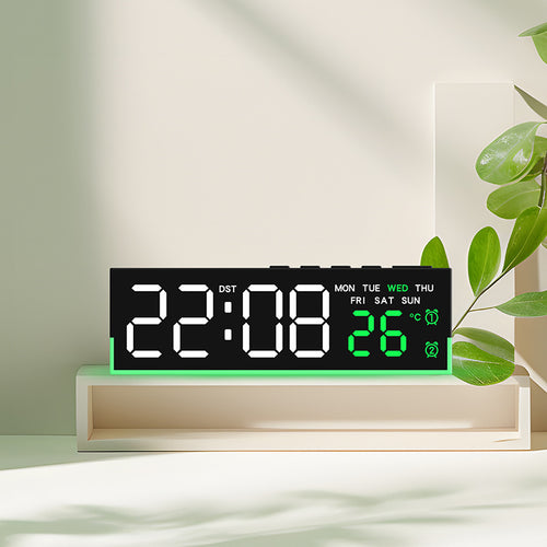 Alarm clock with digital display and temperature display Bowlift