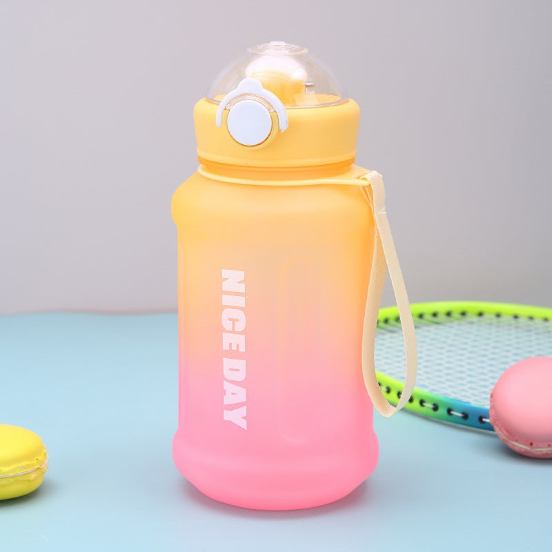 Women's multifunctional sports water bottle with ergonomic grip and practical leak protection Bowlift