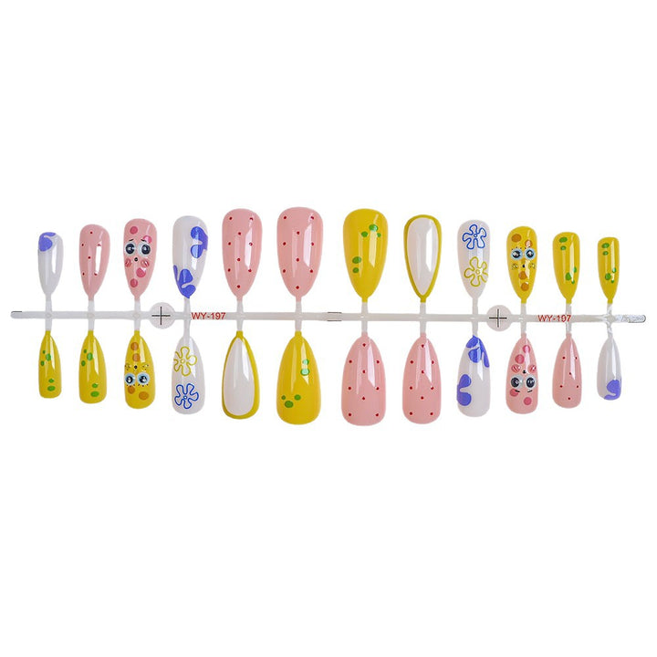 Whimsical Cartoon Press-On Nail Set Bowlift