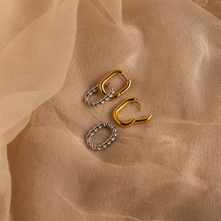 Elegant Spiral Drop Earrings Bowlift