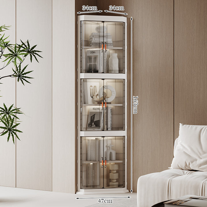 Corner Display Storage Cabinet Bowlift