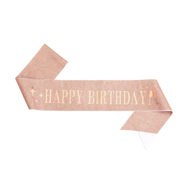 Ladies Glitter Headband with "Happy Birthday" Inscription Bowlift
