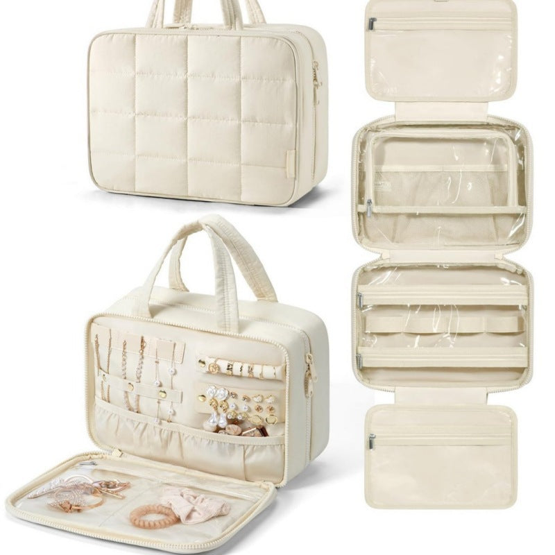 Jewelry organizer bag with multiple compartments Bowlift