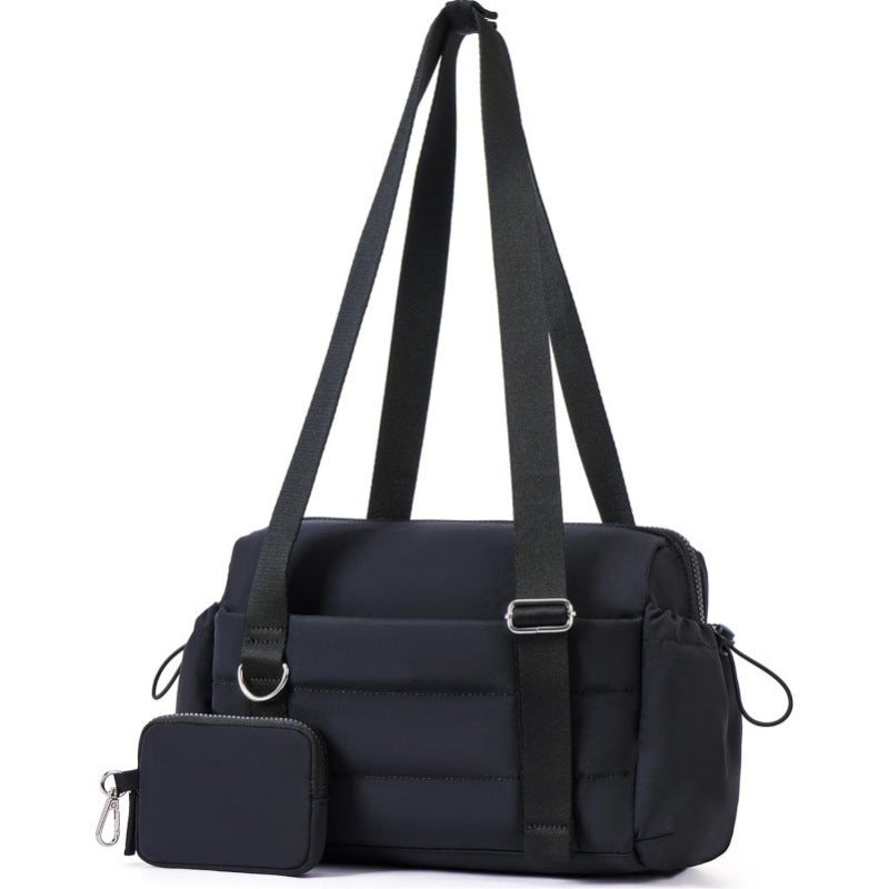 Multifunctional Shoulder Bag with Removable Organizer Bowlift