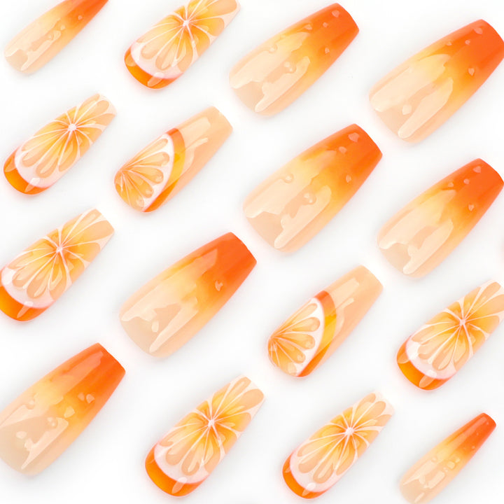 Artful Nail Extensions in Fruit Design Bowlift