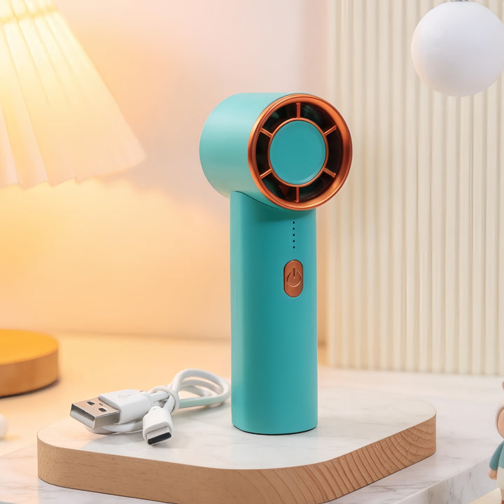 Women's portable mini fan with ergonomic design Bowlift
