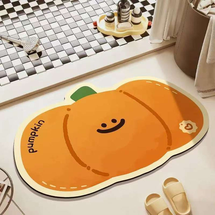 Playful Fruit-Themed Bath Mat